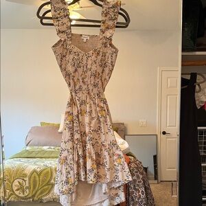 Heartloom Floral Backless Dress - pink floral